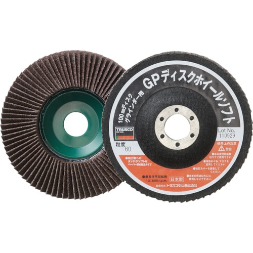 ＴＲＵＳＣＯ　ＧＰディスクホイールソフト　斜め植え　１００　５枚入　６０＃＿