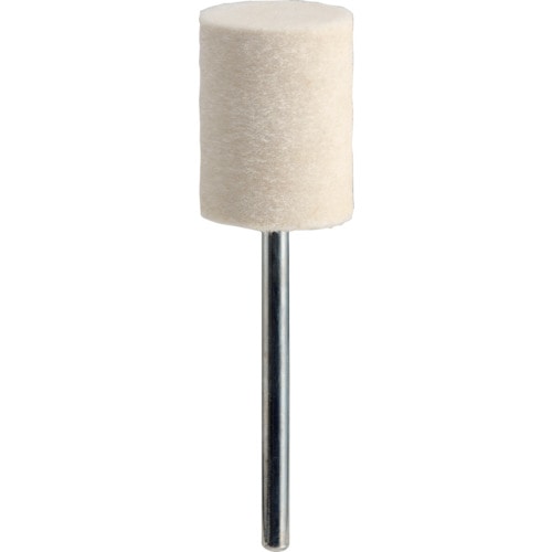 ＴＲＵＳＣＯ　フェルトミニホイール　平型　１５　仕上げ用　白色　１０個入＿