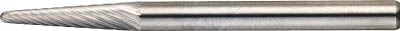 ＴＲＵＳＣＯ　超硬バー　テーパー　３（８°）Ｘ刃長１２．７Ｘ軸３シングルカット＿