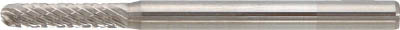 ＴＲＵＳＣＯ　超硬バー　先丸円筒型　２．５Ｘ刃長１１Ｘ軸３　ダブルカット＿