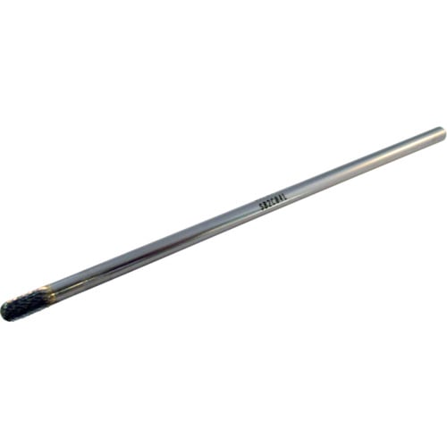 スーパー　超硬バーロングシャンク径６ミリ（先丸円筒型）ダブルカット（刃径６．０＿