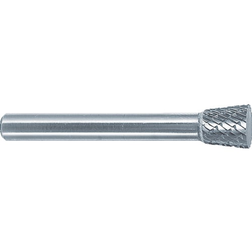 スーパー　超硬バーシャンク径３ミリ（逆テーパー型）シングルカット（刃径：６．３＿