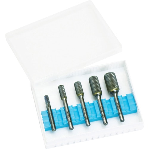 スーパー　スーパー超硬バ－６ミリ（ダブルカット）円筒コーナーＲ刃型５本セット＿