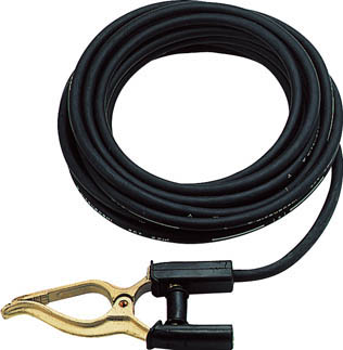 ＴＲＵＳＣＯ　キャブタイヤケーブル　アースクリップ丸端子付　１０ｍ＿