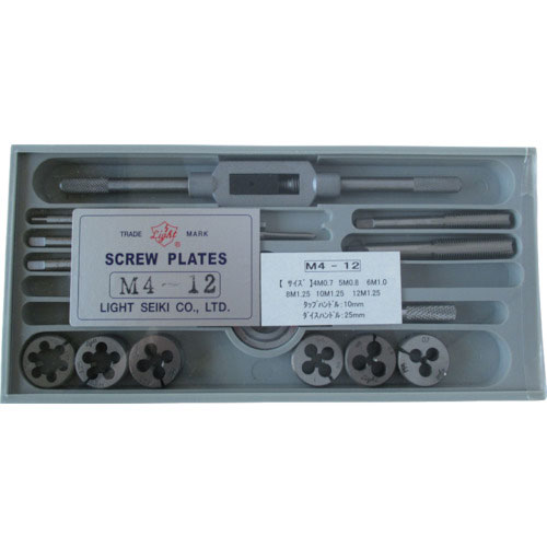 ライト　タップダイスセットＭ４－Ｍ１２＿