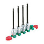 ＫＴＣ　１２．７ｓｑ．ロングヘキサゴンビットソケットセット［９コ組］＿