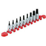 ＫＴＣ　９．５ｓｑ．ショートヘキサゴンビットソケットセット［９コ組］＿