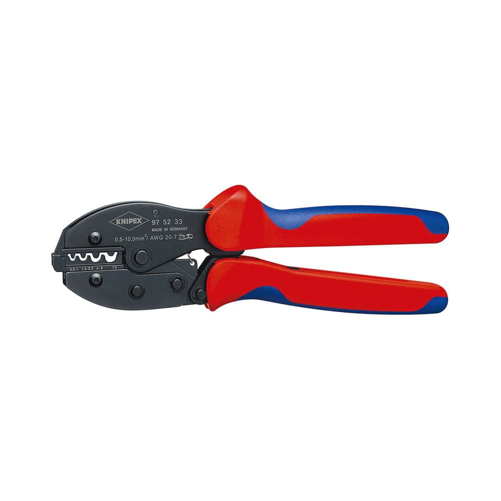 ＫＮＩＰＥＸ（クニペックス）　圧着プライヤー　２２０ｍｍ　コンフォートハンドル　９７５２－３３