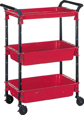 ＴＲＵＳＣＯ　ツールワゴンロイヤル　５８６Ｘ３２０Ｘ８３３　深２浅１　赤＿