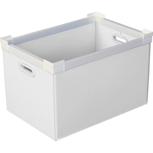 ＫＵＮＩＭＯＲＩ　プラダン　ＮＳコンテナ　５０Ｌ（ＳＷコーナー）ホワイト＿