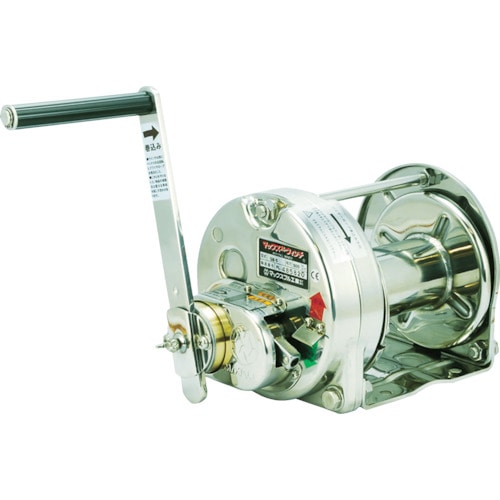 マックスプル　ステンレス手動ウインチ（電解研磨）１．０ｔ＿