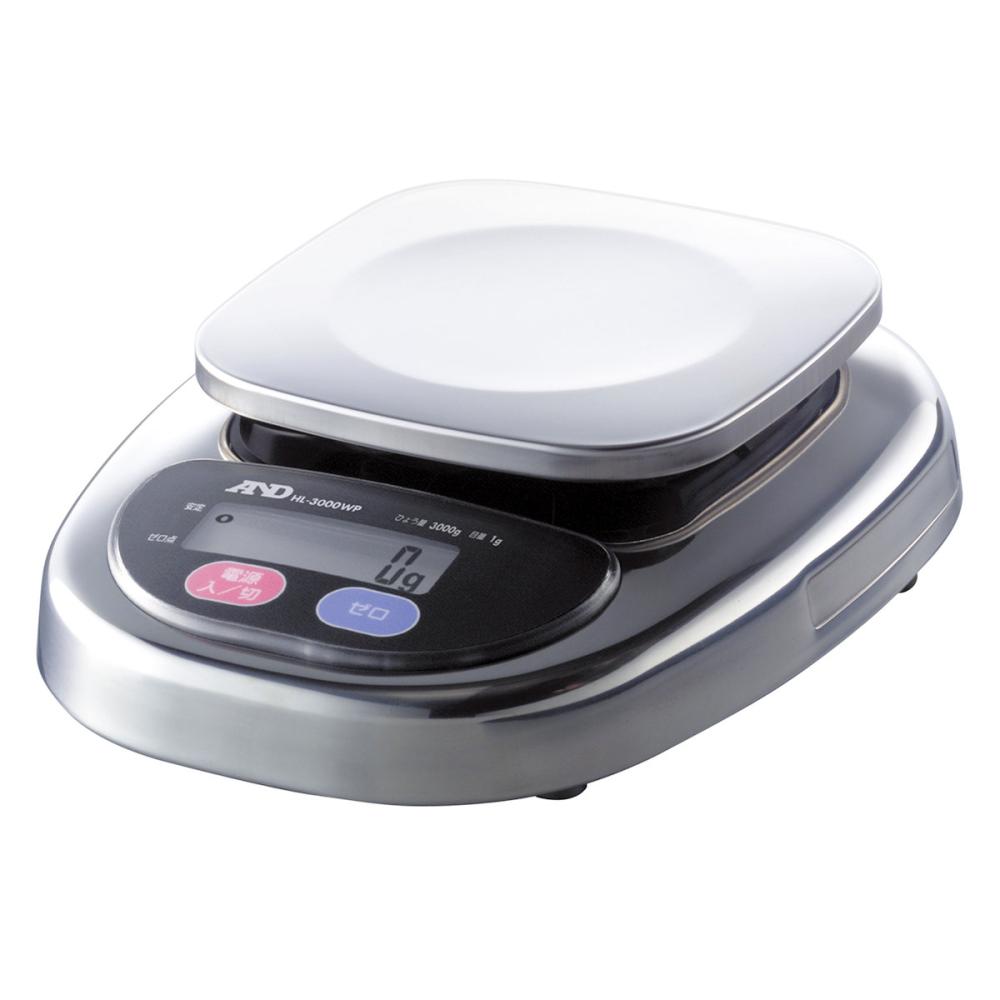 Ａ＆Ｄ　防塵・防水デジタルはかりウォーターボーイ皿寸法１２８×１２８ｍｍ＿