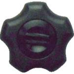 三星　フィットノブ　Ｍ８　本体／黒　キャップ／黒　（５個入り）＿