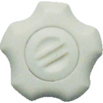 三星　フィットノブ　Ｍ８　本体／白　キャップ／白　（５個入り）＿