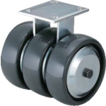 スガツネ工業　ダーコ３輪タイプキャスター（２００－０２５－０７２）＿