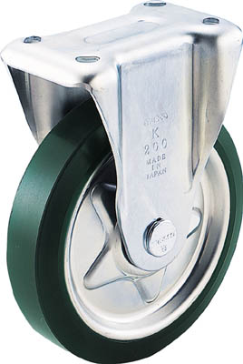 ＴＲＵＳＣＯ　プレス製ウレタンキャスター　固定　１００＿