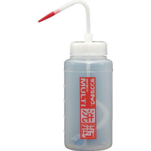 サンプラ　マルチ洗瓶　５００ｍＬ　赤＿