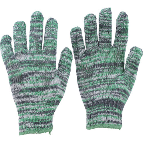 ＴＲＵＳＣＯ　カラ－軍手　雑色緑　１０双入＿