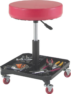 ＴＲＵＳＣＯ　工具入れ付作業椅子　３７０ＸＨ４４０ー５５５＿