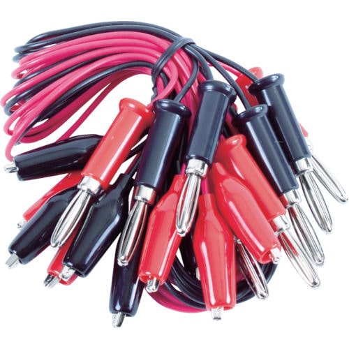 テイシン　テストリード　５０ｃｍ　シールドクリップＳ⇔バナナプラグ（１０本入）＿