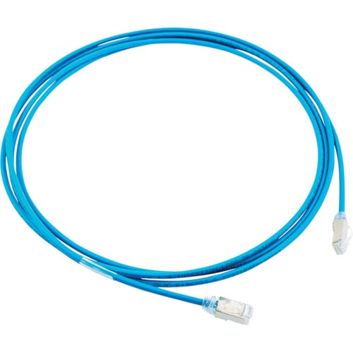 パンドウイット　カテゴリ６Ａ細径シールドパッチコード　３ｍ　青＿