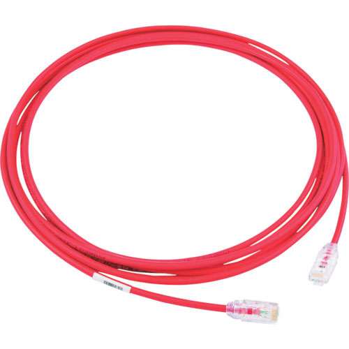 パンドウイット　カテゴリ６Ａ細径パッチコード　５ｍ　赤＿