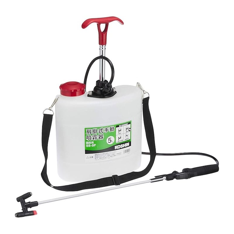 工進　ＰＣ製肩掛式手動噴霧器　５Ｌ　ＳＳ－５Ｐ