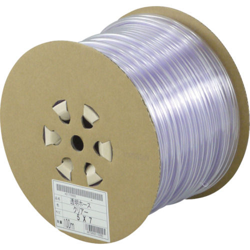 サンヨー　透明ホース５×７　１００ｍドラム巻＿