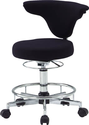 ＴＲＵＳＣＯ　ワーキングチェア　３８０ＸＨ４６０ー５９０　黒＿