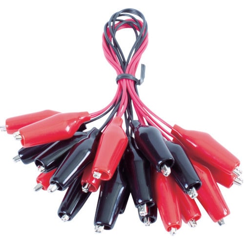 テイシン　テストリード小　４５ｃｍ　シールドクリップＳ両端付　（１０本入）＿