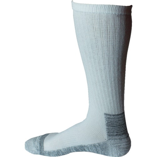 おたふく　ストロングソックス　底力タイプ　ホワイト×グレー　先丸　２足組＿