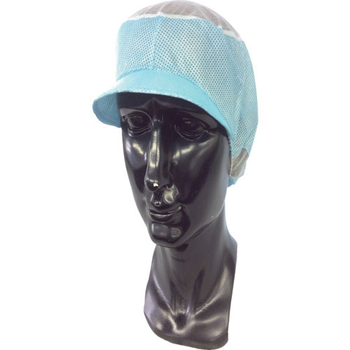 東京メディカル　でんでん帽（帯電タイプ）　ブルー　ツバ付通気型　　（５０枚入）＿