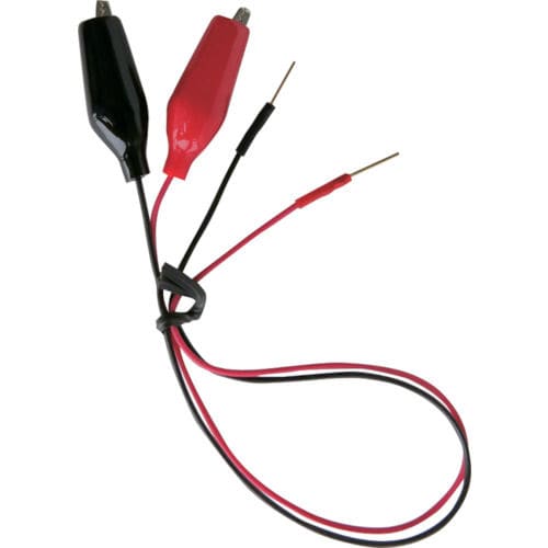 テイシン　テストリード２５ｃｍチェックピン⇔シールドクリップＳ（２本入）＿