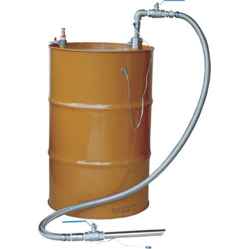 アクアシステム　吸入専用　ＳＵＳ製エア式ドラムポンプ　セパレート型＿