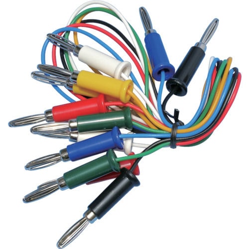 テイシン　テストリード　５０ｃｍ　バナナプラグ両端付　（１袋（ＰＫ）＝６本入）＿