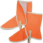 吉野　ハイブリッド（耐熱・耐切創）保護具　足カバー　オレンジ＿