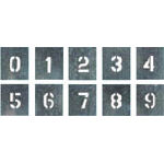 つくし　吹付プレート　数字（０～９）　１０枚組　中サイズ＿