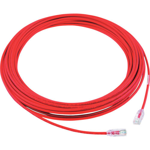 パンドウイット　カテゴリ６Ａ細径パッチコード　１５ｍ　赤＿