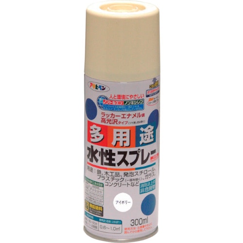 アサヒペン　水性多用途スプレー３００ＭＬ　アイボリー＿