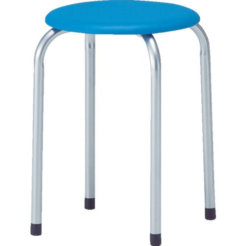 ＴＲＵＳＣＯ　丸イス　塗装脚　３２０ＸＨ４４５　ブルー＿