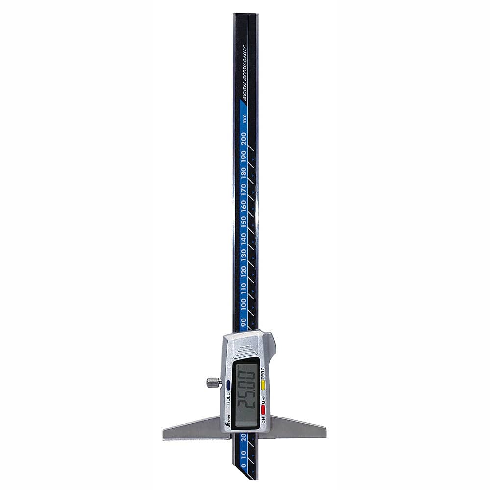 シンワ　デジタルデップスゲージ　２００ｍｍ　ホールド機能付