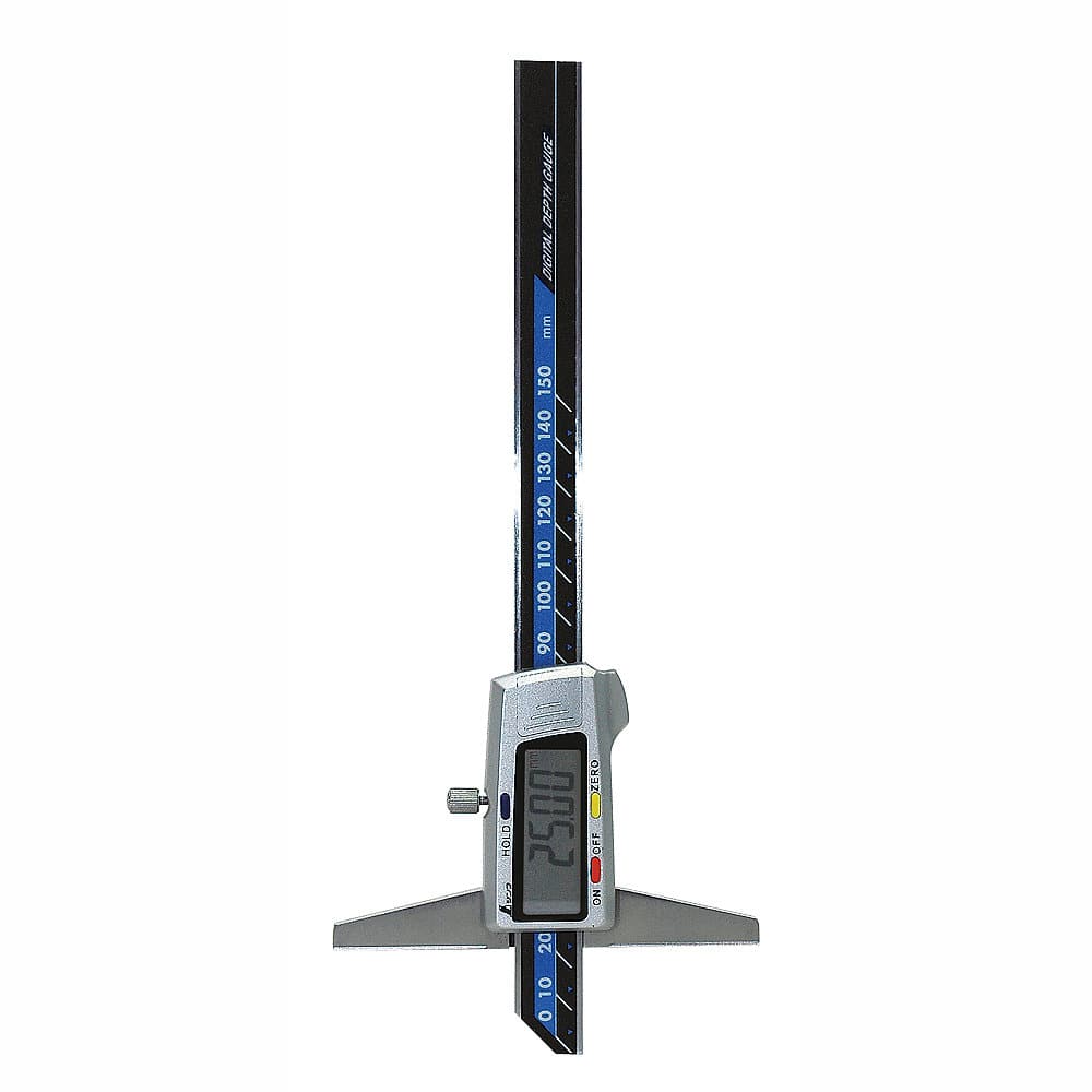 シンワ　デジタルデップスゲージ　１５０ｍｍ　ホールド機能付