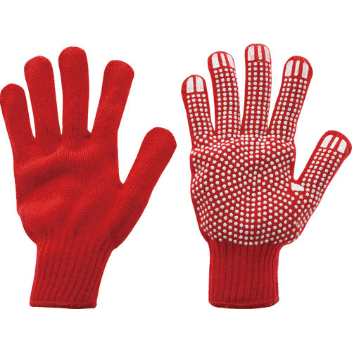 ＴＲＵＳＣＯ　カラーナイロンすべり止め付軍手　赤＿