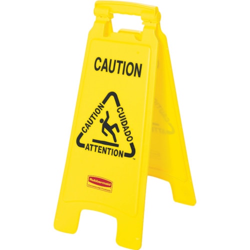 ラバーメイド　フロアセーフティサイン　イエロー＿