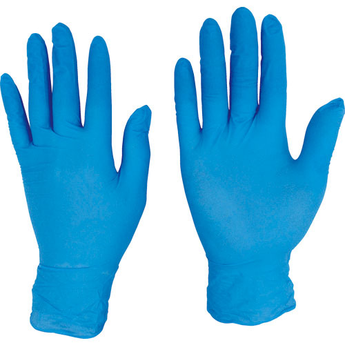 テイジン　ソフトニトリル手袋　ブルー　Ｌ　（１００枚入）＿