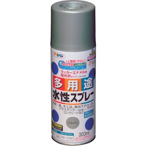 アサヒペン　水性多用途スプレー３００ＭＬ　シルバー＿