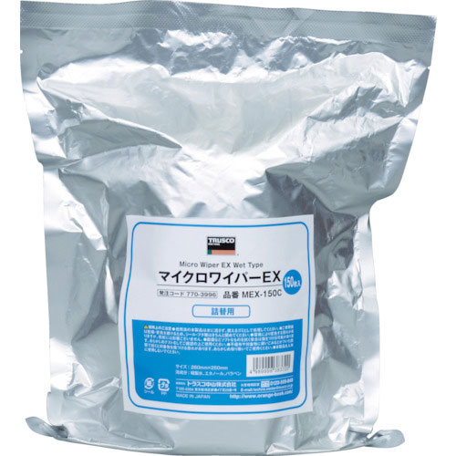 ＴＲＵＳＣＯ　マイクロワイパーＥＸ　詰め替え用　１５０枚入＿