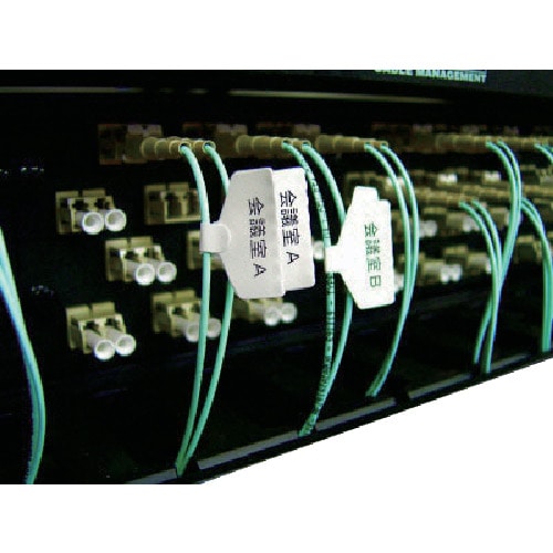 パンドウイット　レーザープリンタ用　光ファイバー用旗型ラベル＿