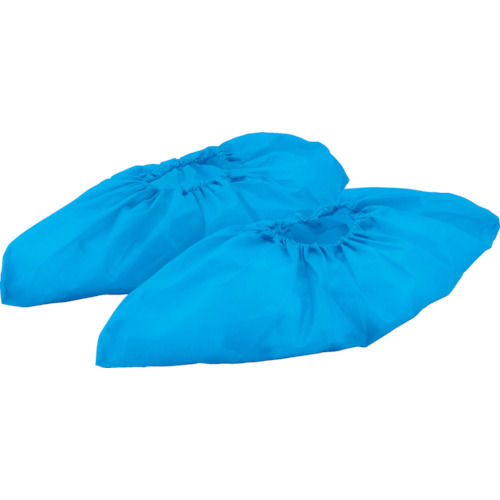 ＴＲＵＳＣＯ　ＰＥ使い捨てシューズカバー　５０足入　サイズフリー　ブルー＿