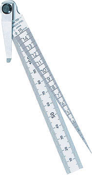 ＴＲＵＳＣＯ　テーパーゲージ　測定範囲テーパ１．０～１５．０＿